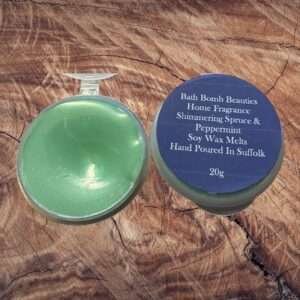 Shimmering Spruce & Peppermint  Shot Pot Wax Melt